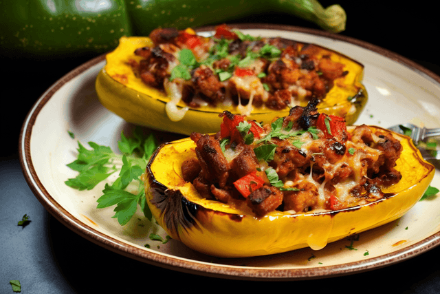 Keto Breakfast Squash Boats