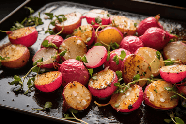 Keto Butter Roasted Radishes