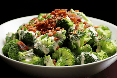 Keto Creamy Broccoli Salad With Bacon