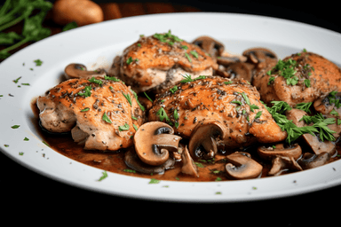 Keto Herbed Chicken and Mushrooms