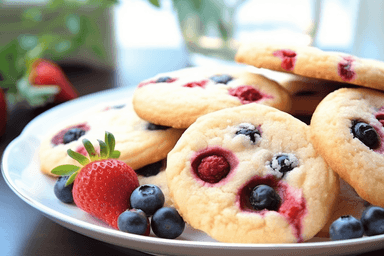 Keto Patriotic Cheesecake Cookies