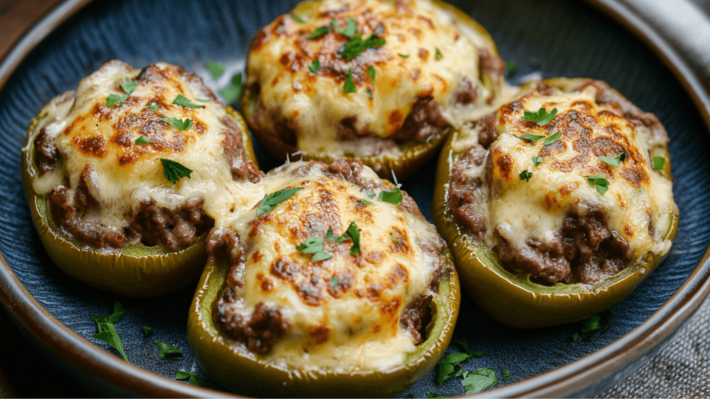 Philly Cheesesteak Stuffed Peppers