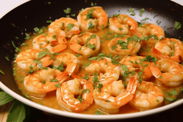 Keto Air Fryer Shrimp Scampi