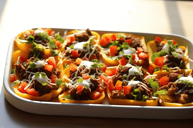 Keto Baked Nacho Poppers