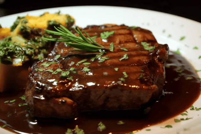 Keto Balsamic Mustard Steaks