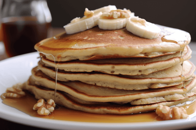 Keto Banana Nut Protein Pancakes