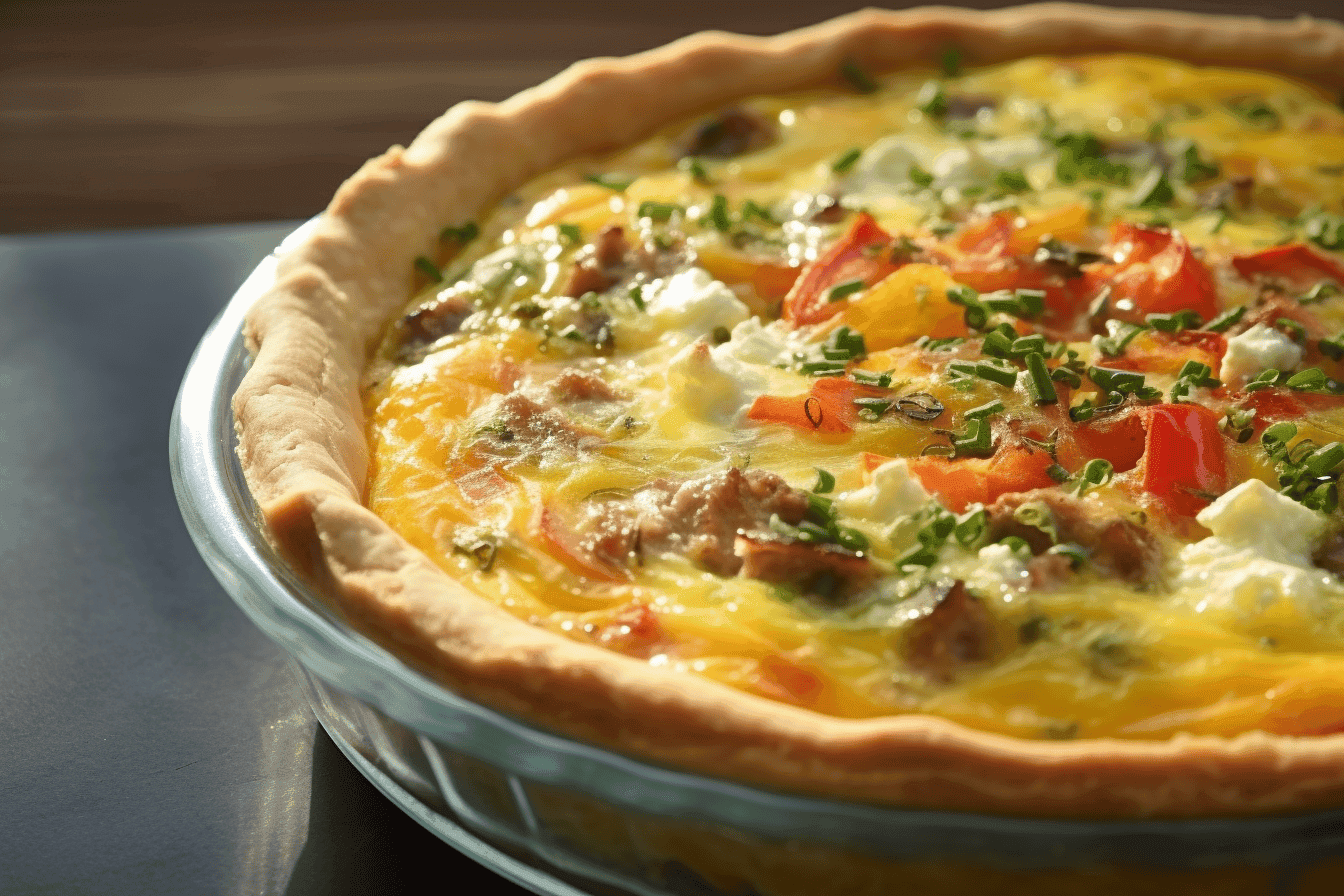 Sausage and Vegetable Quiche