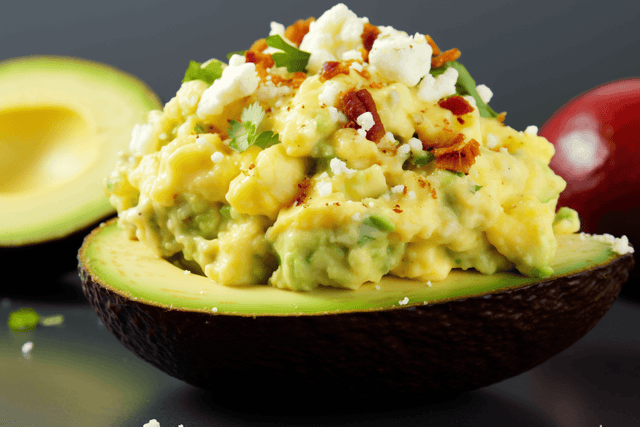 Keto Breakfast Stuffed Avocado