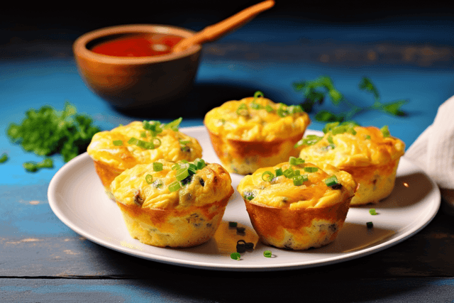 Keto Buffalo Chicken Egg Muffins