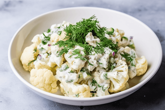 Keto Cauliflower Potato Salad