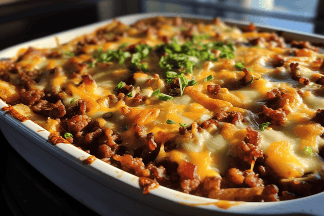 Keto Cheeseburger Casserole