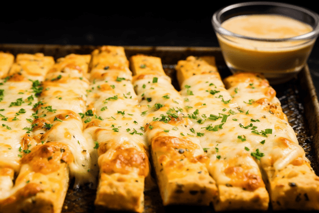 Keto Cheesy Cauliflower Breadsticks