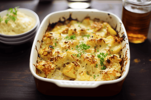 Keto Cheesy Cauliflower Mac and Cheese