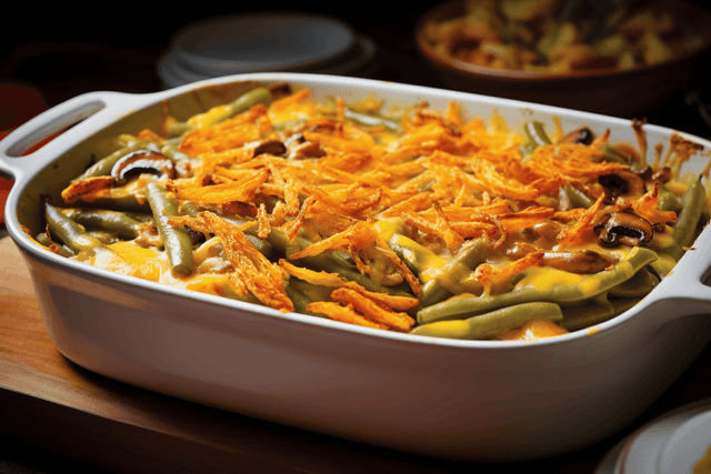 Keto Cheesy Green Bean Casserole