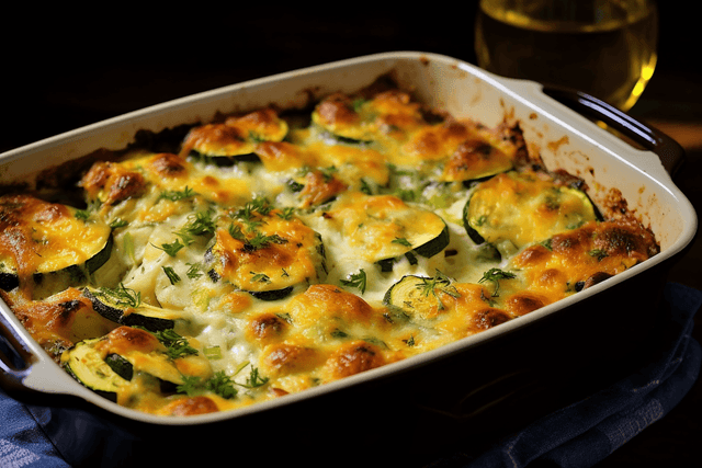 Keto Cheesy Zucchini Casserole