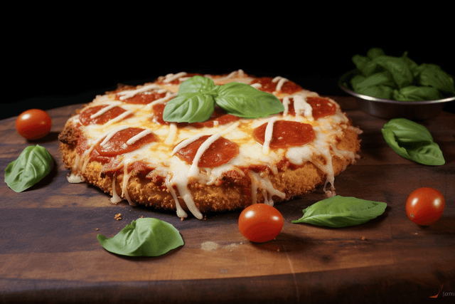 Keto Chicken Parm Crusted Pizza