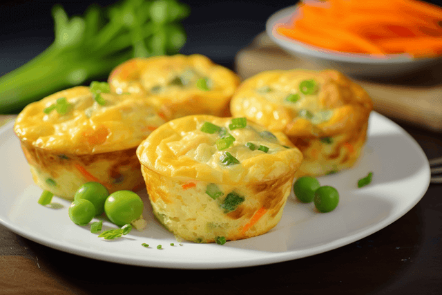 Keto Chicken Pot Pie Egg Muffins