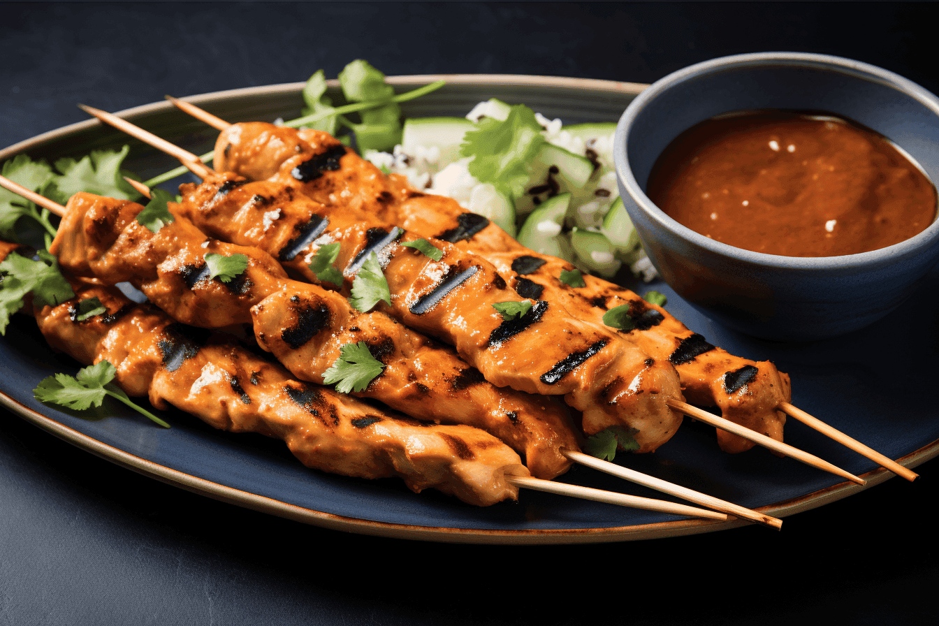Chicken Satay with Peanut Sauce