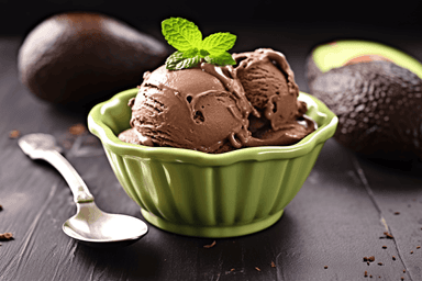 Keto Chocolate Avocado Ice Cream