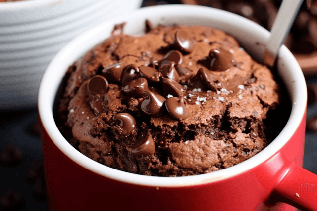 Keto Chocolate Peanut Butter Mug Cake