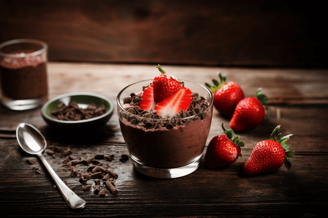 Keto Chocolate Strawberry Mousse
