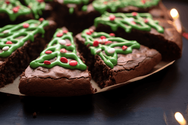 Keto Christmas Tree Brownies