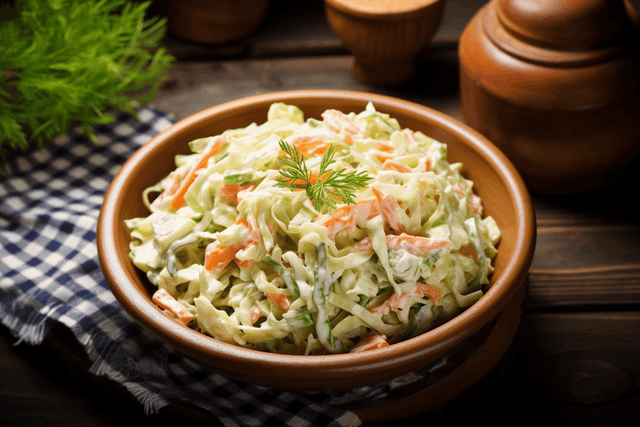 Keto Creamy Coleslaw