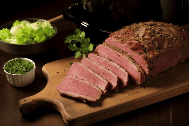 Keto Crockpot Corned Beef and Cabbage