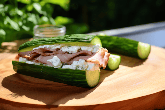 Keto Cucumber Sandwich