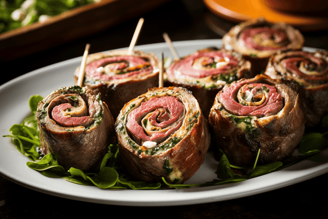 Keto Flank Steak Pinwheels