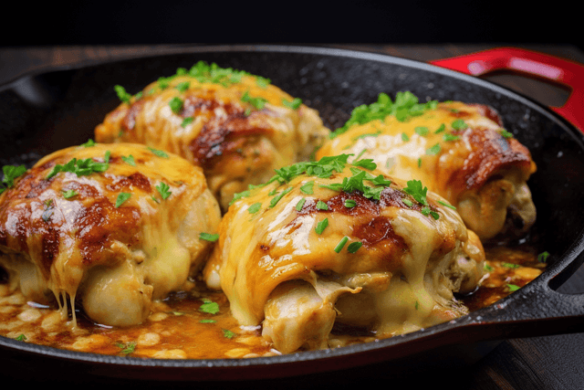 Keto French Onion Stuffed Chicken