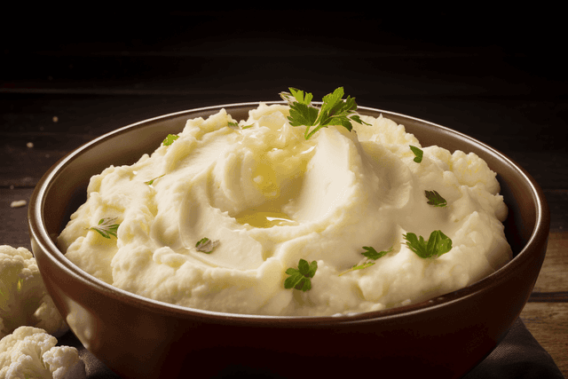Keto Goat Cheese Cauliflower Mash