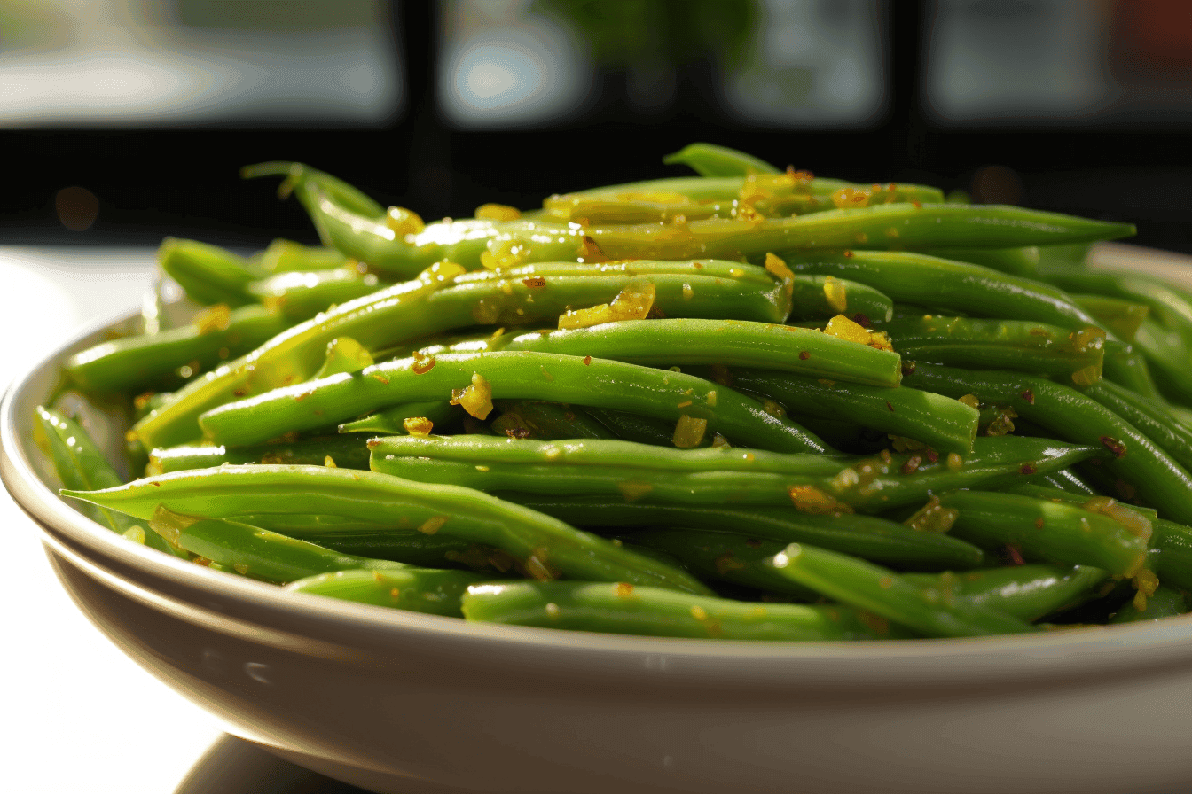 Greens Beans with Lemon Pepper