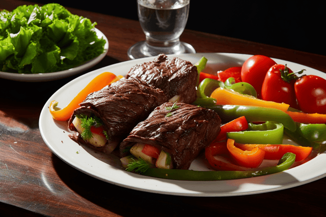 Keto Grilled Fajita Steak Rollups