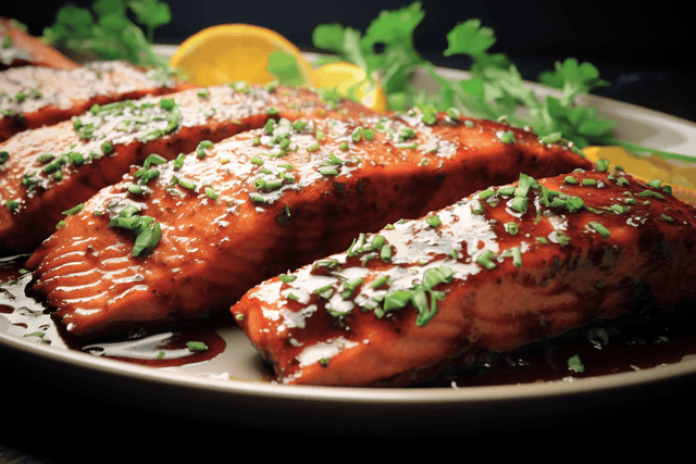 Keto Grilled Salmon with Sriracha Glaze