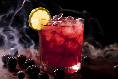 Keto Halloween Blackberry Cocktail