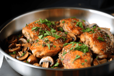 Keto Herb Chicken and Mushrooms