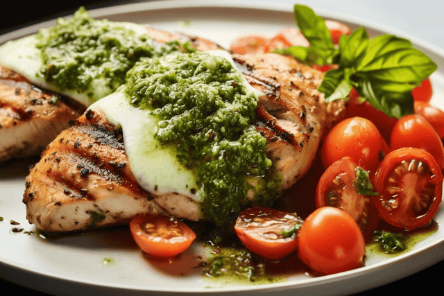 Keto Lazy Pesto Chicken