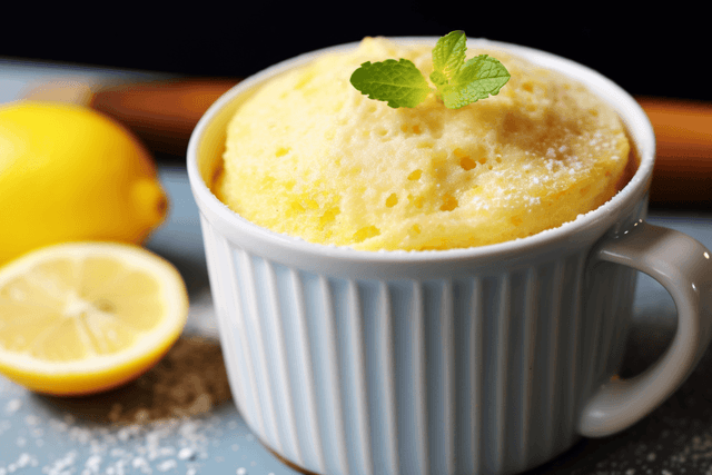 Keto Lemon Mug Cake