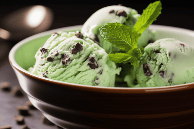Keto Mint Chocolate Chip Ice Cream