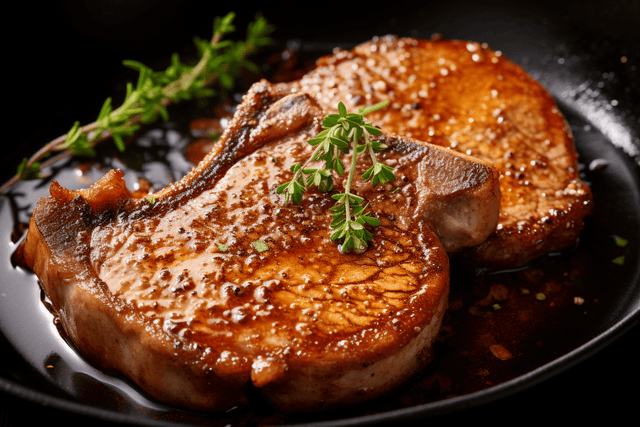 Keto Pan Fried Pork Chops