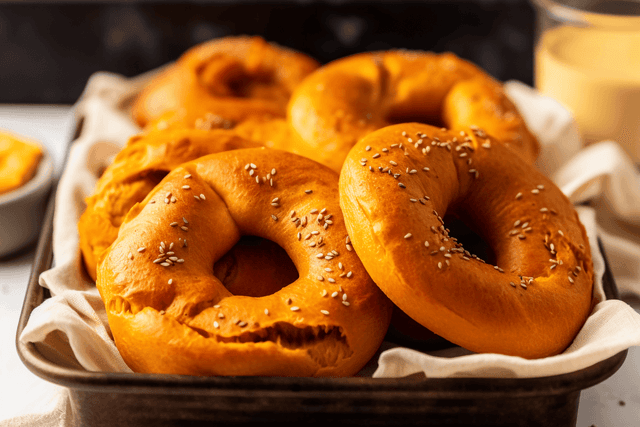 Keto Pumpkin Pie Bagels