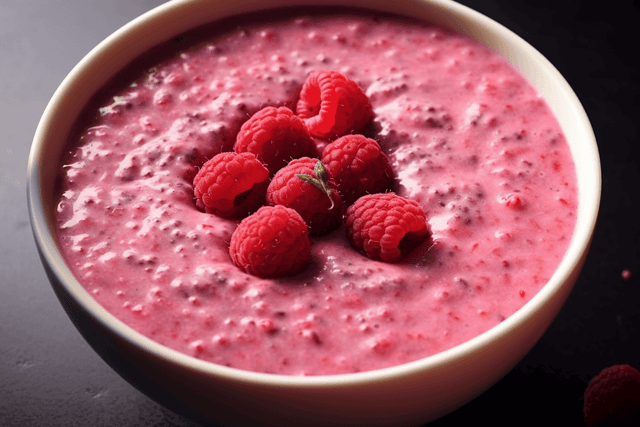 Keto Raspberry Chia Pudding