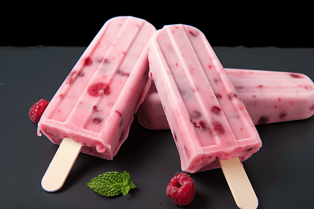 Keto Raspberry Mascarpone Popsicles
