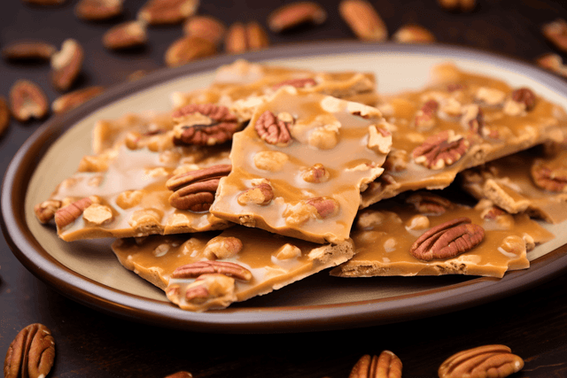 Keto Salted Caramel Pecan Brittle