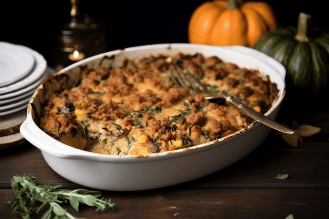 Keto Sausage and Herb Stuffing