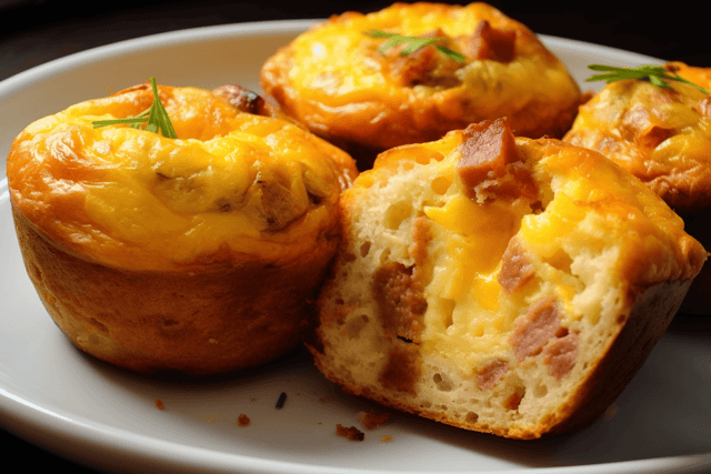 Keto Sausage Breakfast Biscuits