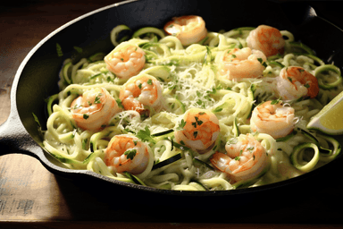 Keto Shrimp Scampi with Zoodles