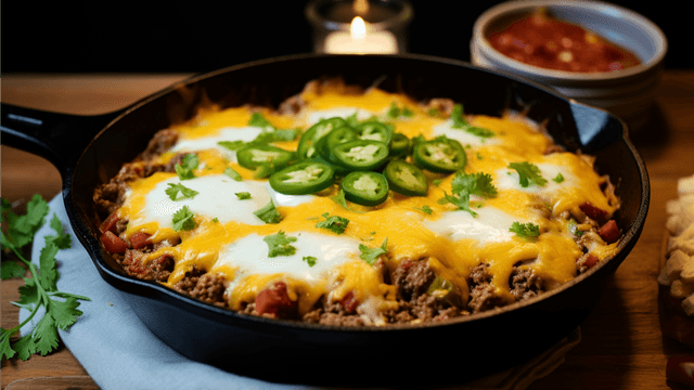 Keto Spicy Beef Tex-Mex Casserole
