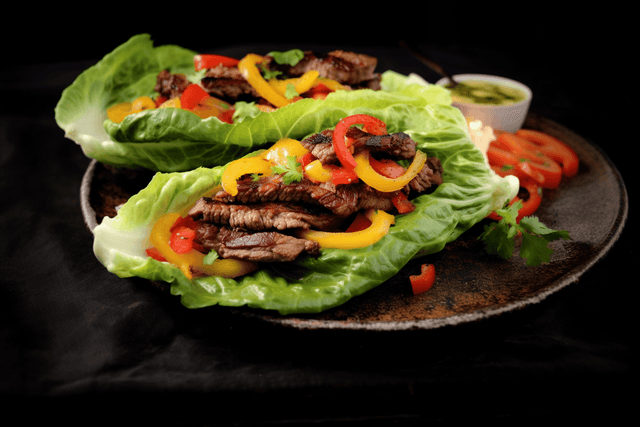 Keto Spicy Carne Asada Steak Lettuce
